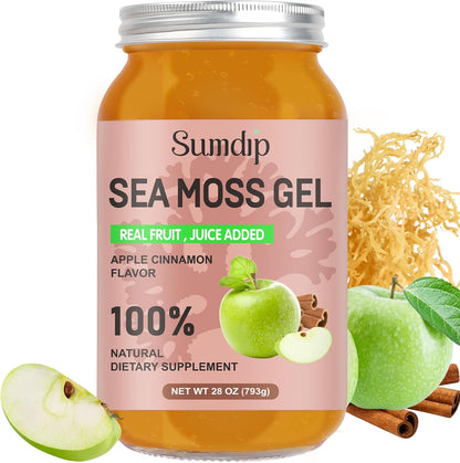 SumDIP Sea Moss Gel, Blueberry, 525g - Raw Irish Seamoss for Immune & Digestive Support
