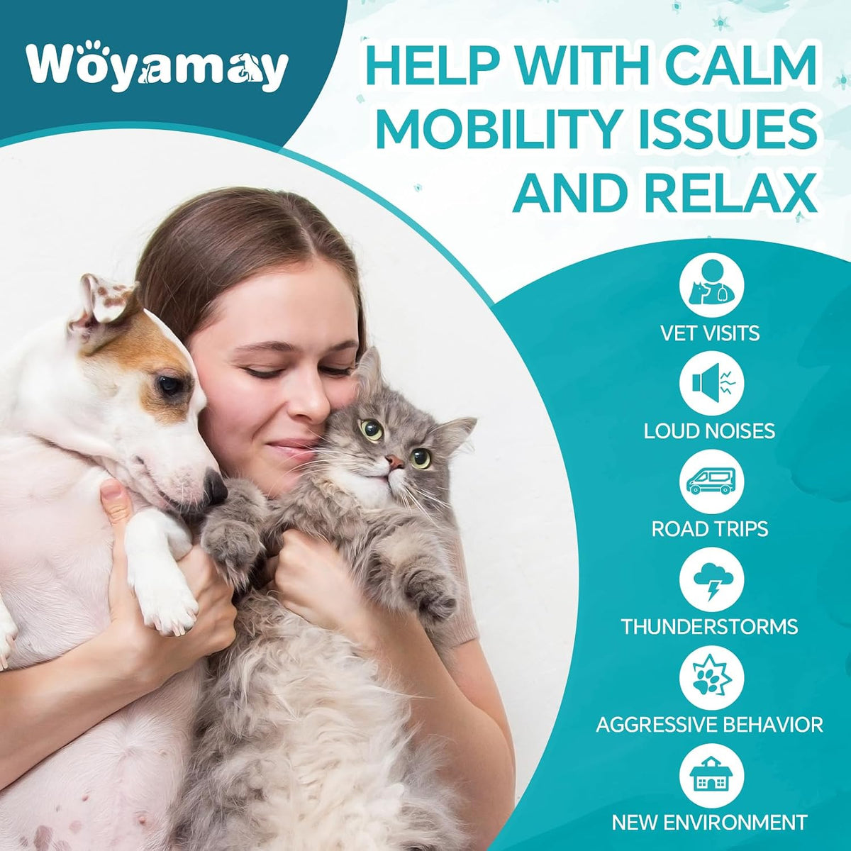 Woyamay Hemp Oil for Dogs and Cats – Organic Hemp Oil Drops Rich in Omega 3, 6, 9 – Pack of 2 - görsel 5