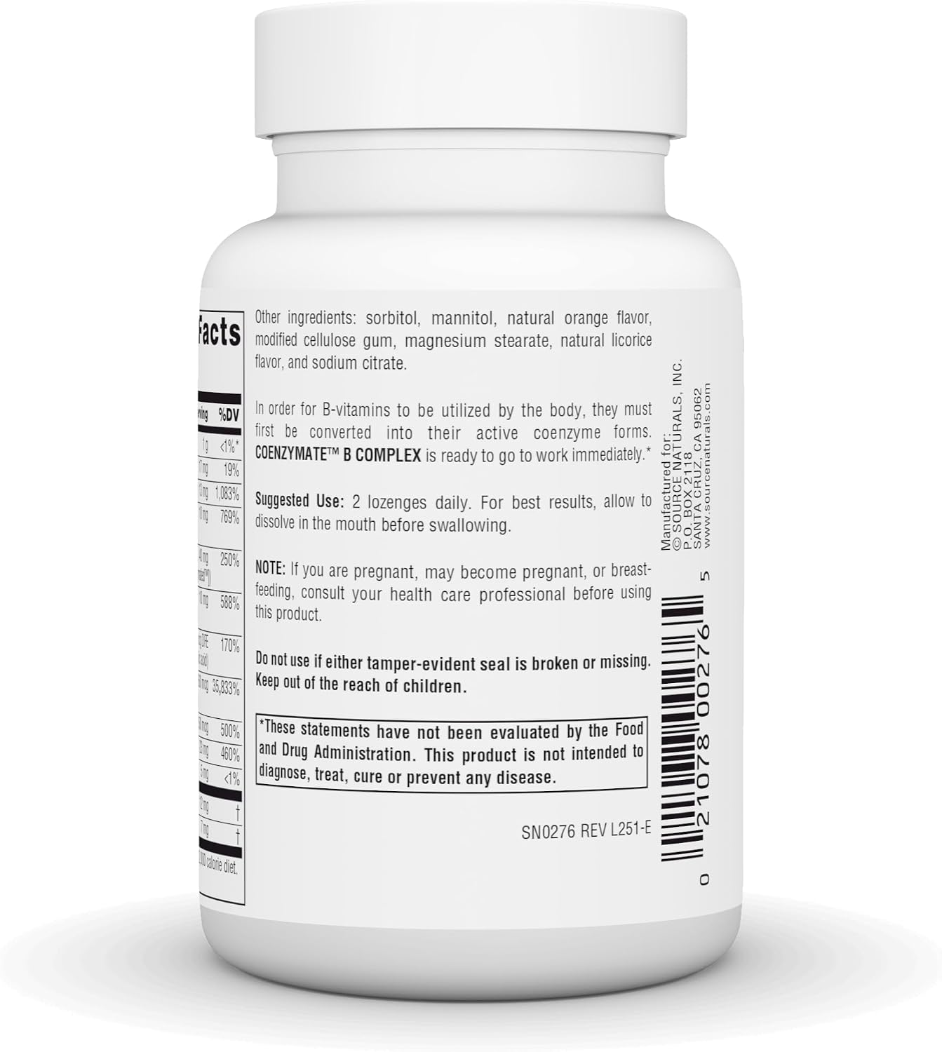 Source Naturals Coenzymate B Complex - 120 Orange Flavoured Lozenges - görsel 4
