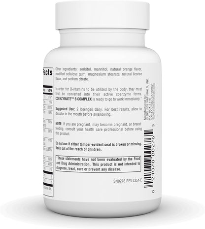 Source Naturals Coenzymate B Complex - 120 Orange Flavoured Lozenges