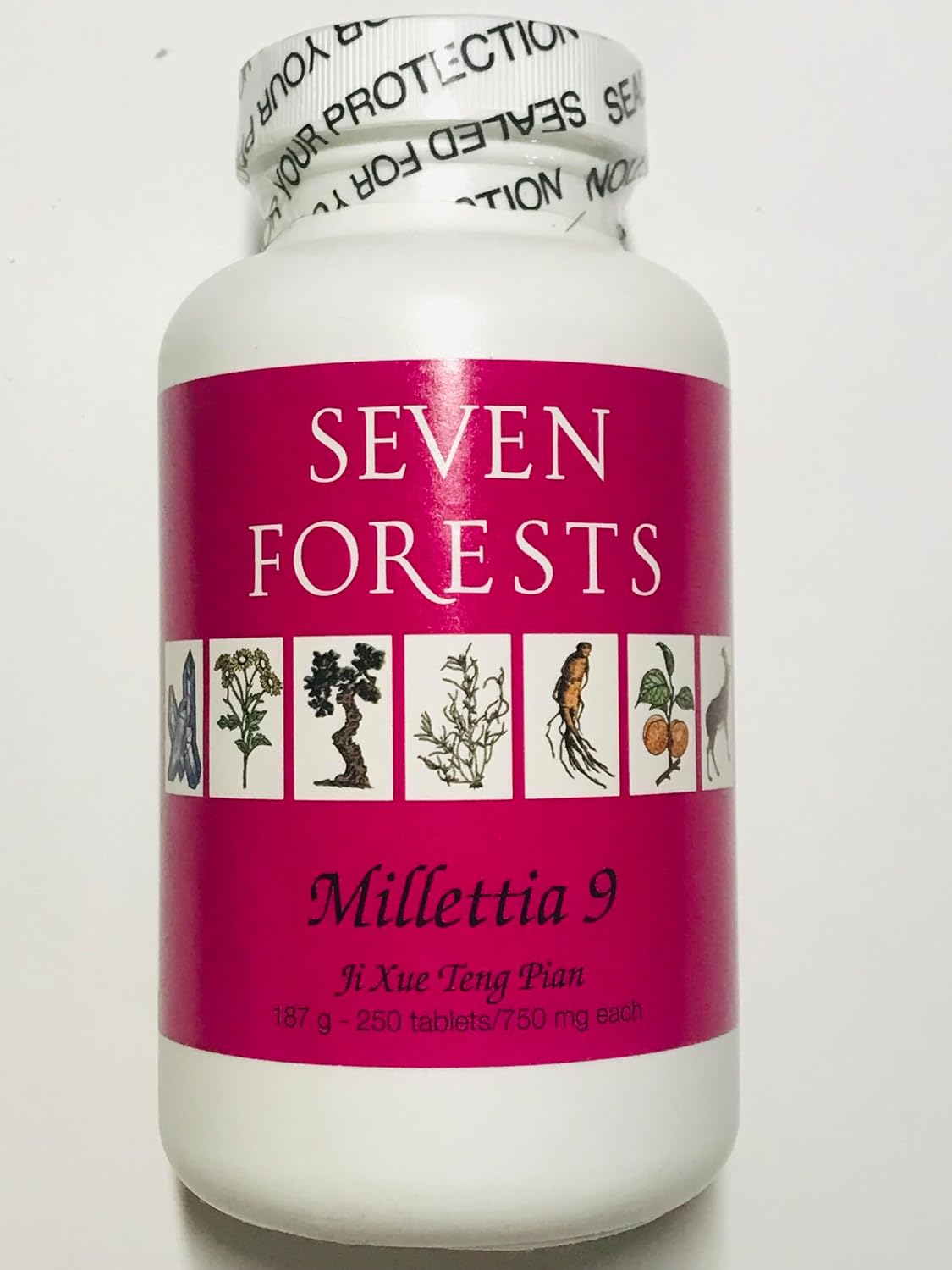 Seven Forests - Millettia 9 Ji Xue Teng Pian, 250 Tablets - görsel 1