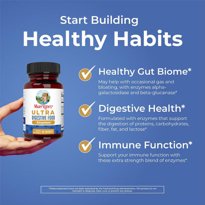 MaryRuth's Ultra Digestive Enzymes | Gut Health Supplement | 60 Capsules