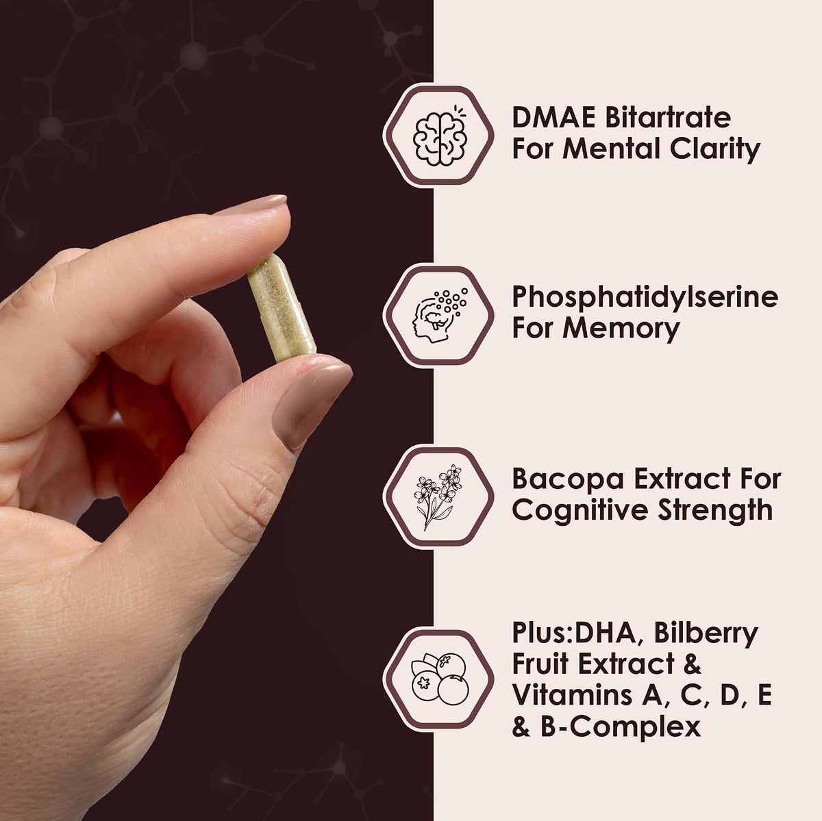 Rawleigh Sharp Thinking Brain Supplement - Focus, Memory & Clarity, 60 Capsules - görsel 2