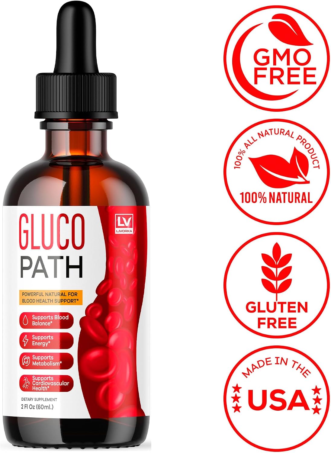 Glucopath Drops – Official Premium Formula Liquid Supplement (2-Pack, 2-Month Supply) - görsel 5