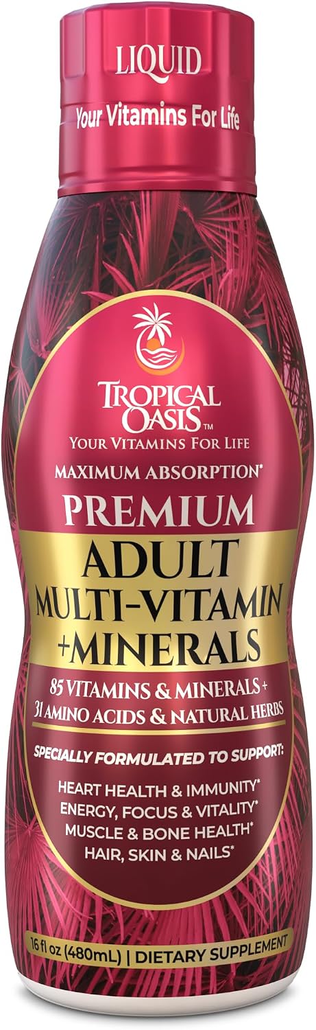 Tropical Oasis Adult Liquid Multivitamin – 125 Total Nutrients (473 ml) - görsel 1