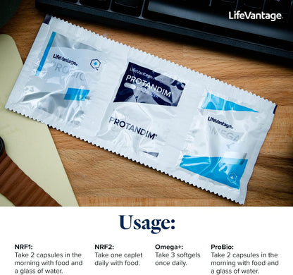 LifeVantage Vitality Stack Travel Kit – Protandim NRF1 + NRF2 Synergiser + Probio and Omega