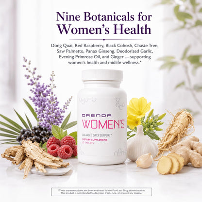 Orenda Women's® Multivitamin - All 8 Forms of Vitamin E, Methylated Folate & Active B-12 - Women 35+ - 90 Tablets