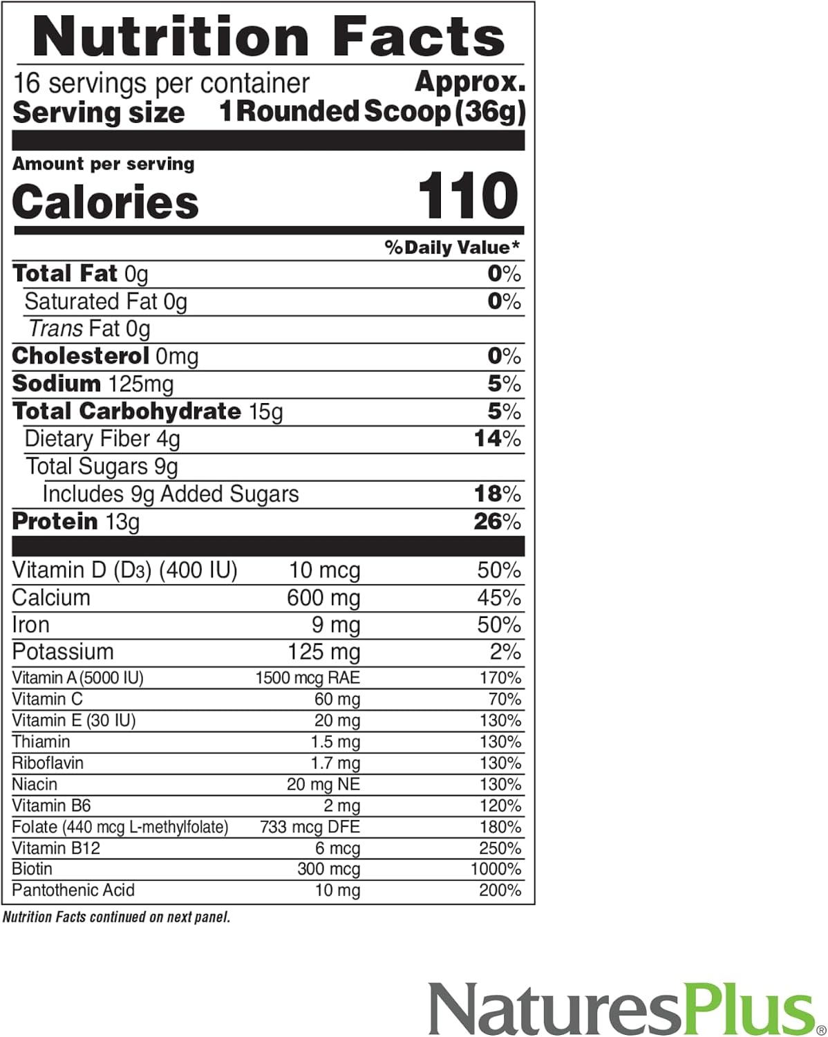 NaturesPlus FRUITEIN Revitalising Green Foods Shake – Plant-Based Protein & Superfood Mix, 590 g (16 Servings) - görsel 5