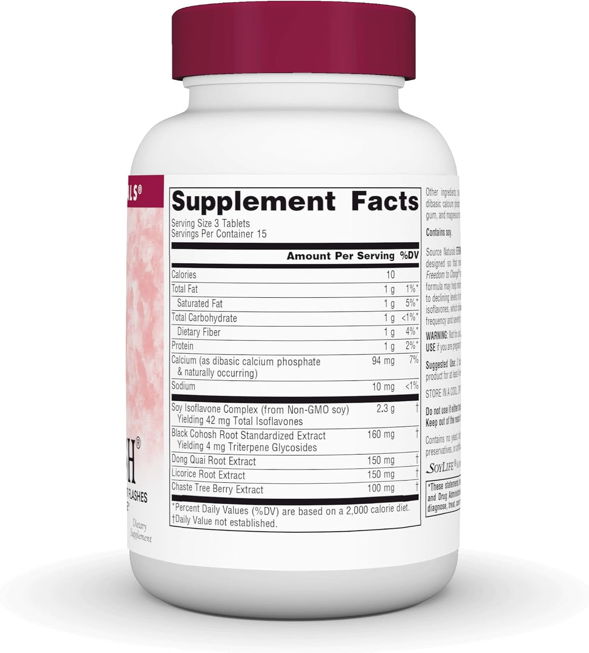 Source Naturals Hot Flush - Helps Reduce Hot Flushes Associated with Menopause - Non-GM Soy - 45 Tablets - görsel 3