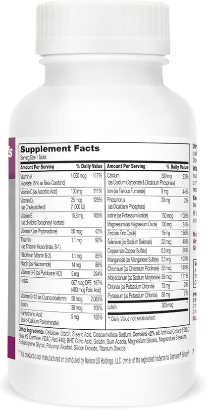 21st Century Sentry Senior Women 50 Plus Tablets, 100 Tablets