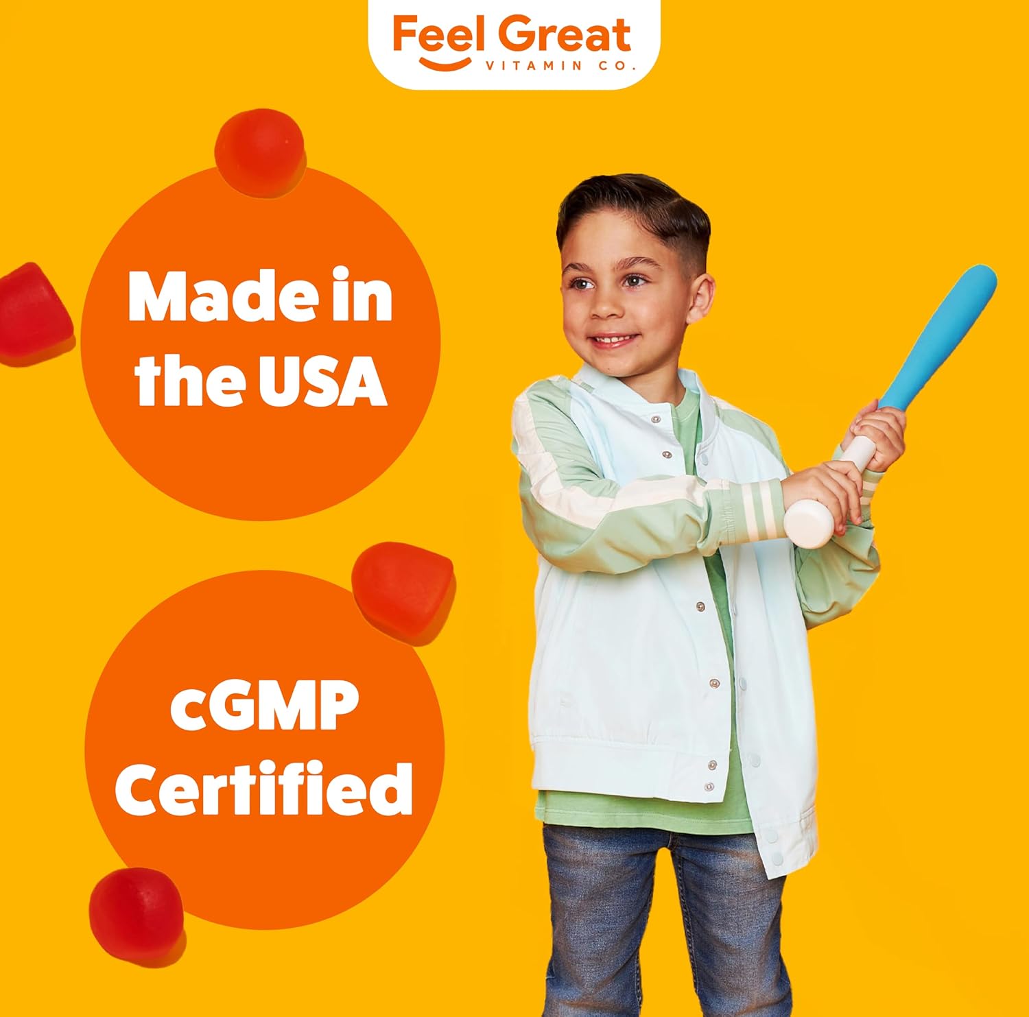 Vitamin D3 + K2 1000IU Gummy Vitamins for Kids (60 Day Supply) by Feel Great Vitamin Co - görsel 7