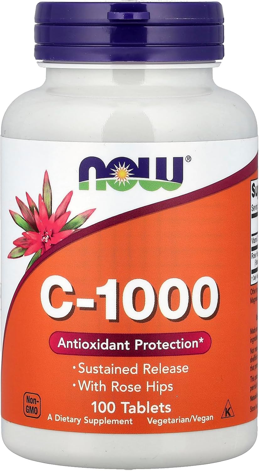 Now Foods Vitamin C-1000 Sustained Release, 100 Tablets - görsel 1