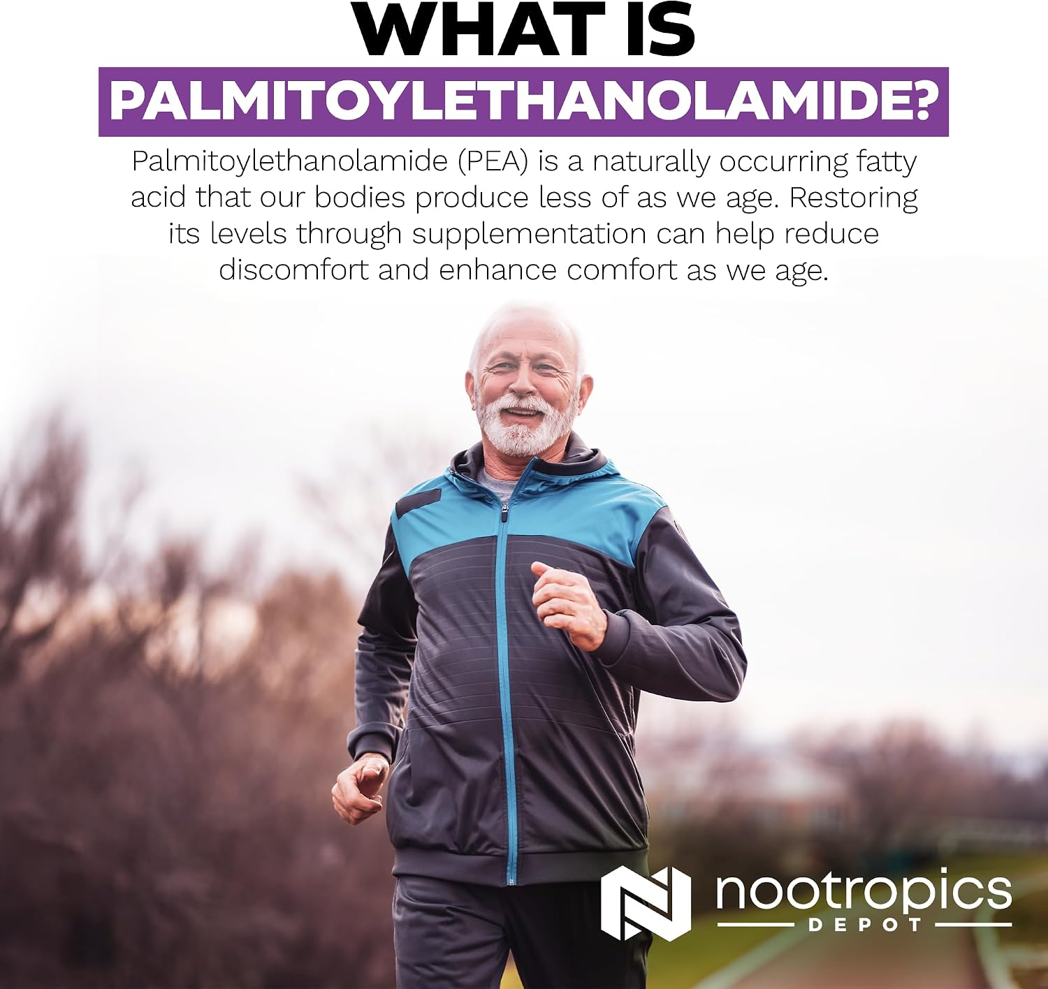 Nootropics Depot Palmitoylethanolamide (PEA) 400mg Capsules – Micronised for Enhanced Absorption – Joint, Nerve and Cellular Support – 180 Capsules - görsel 5