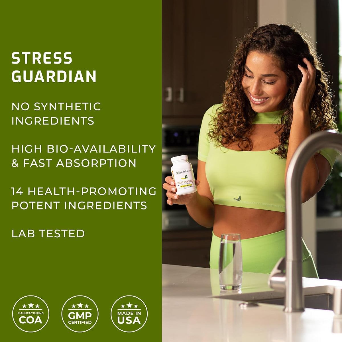 BIOptimizers Stress Guardian – Stress Relief & Rest Support, 90 Capsules - görsel 5