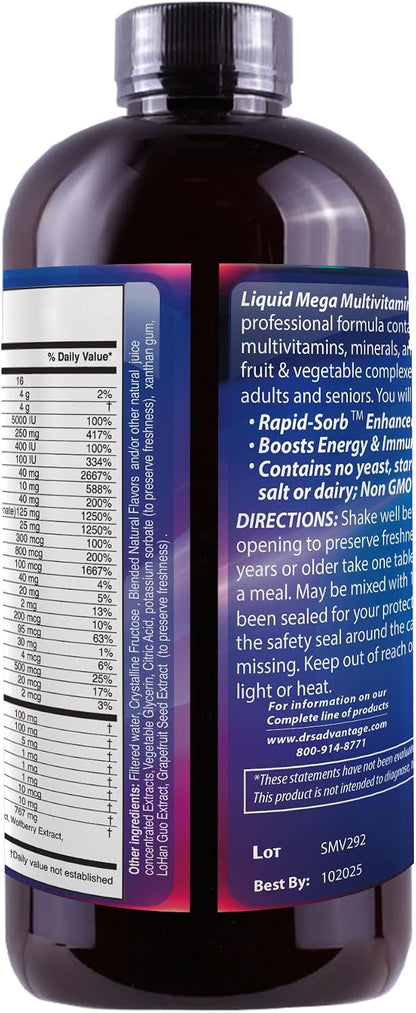 Liquid Mega MultiVitamins and Minerals 946ml