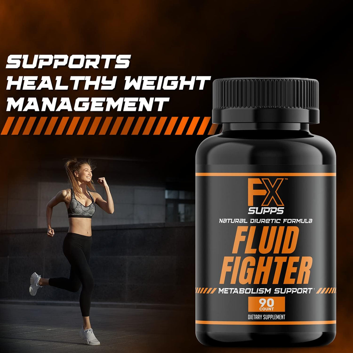 FXSUPPS Fluid Fighter – Herbal Supplement with Potassium & Vitamin B6, 90 Capsules - görsel 5