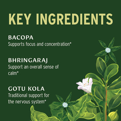Banyan Botanicals Organic Mental Clarity – Herbal Support for Alertness and Focus – 90 Tablets