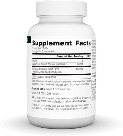 Source Naturals Broccoli Sprout Extract, 250 mg – 120 Tablets