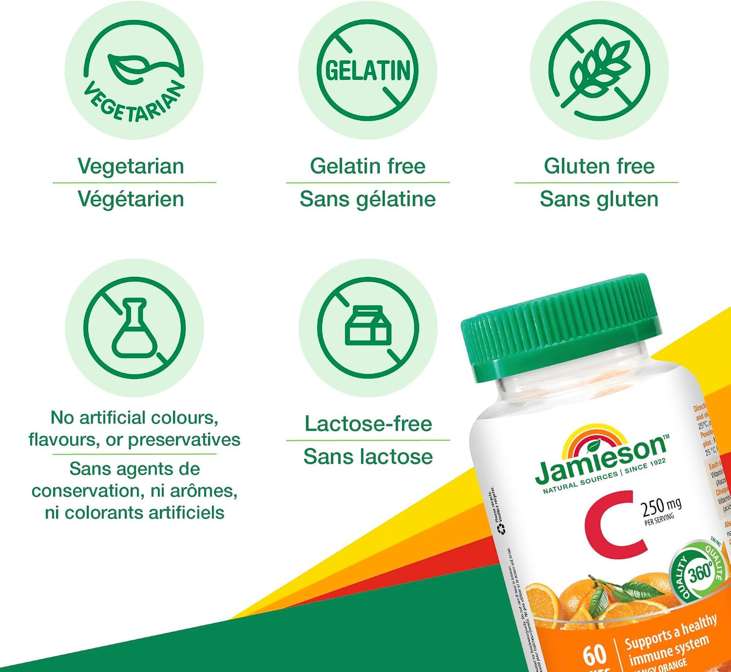 Jamieson C Gummies 250mg Orange 60 Gummies - görsel 4