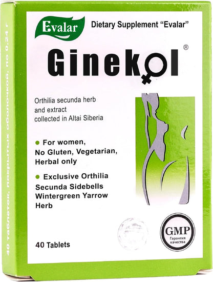 Evalar Orthilia Secunda Sidebells Wintergreen Yarrow Herb Supplement – 40 Tablets