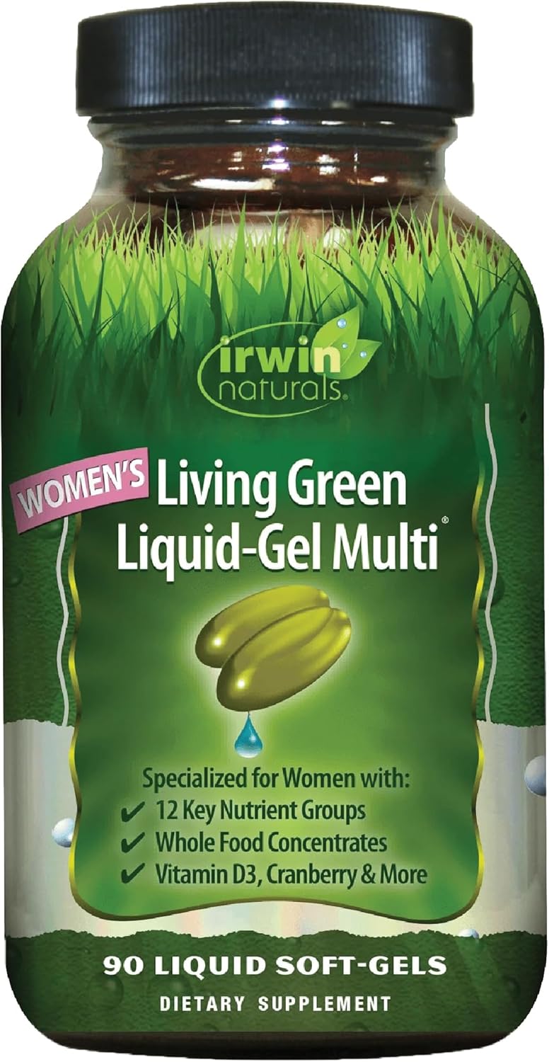 Irwin Naturals Women’s Living Green Liquid-Gel Multivitamins - görsel 9