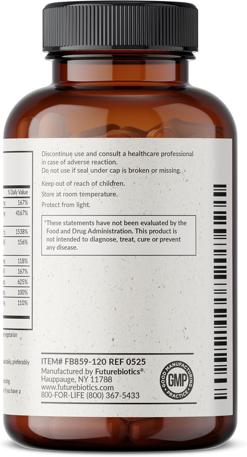 Futurebiotics Vitamin B Complex with Vitamin C - 120 Vegetarian Capsules - görsel 5