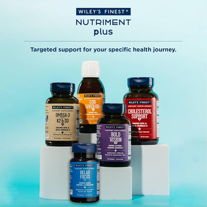 Wiley's Finest Relax Focus - Daily Supplement for Stress Support - 30 Capsules