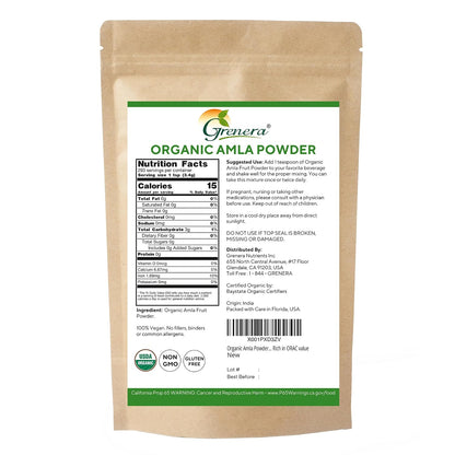 Grenera Organic Amla Powder | Organic Indian Gooseberry | Non-GMO, Vegan, Kosher & Gluten-free | 1 kg