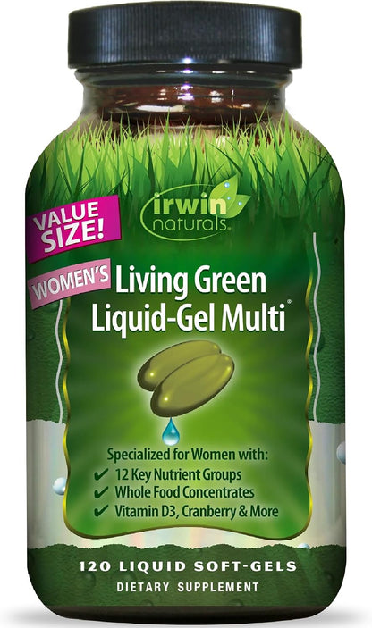 Irwin Naturals Women's Living Green Liquid-Gel Multivitamin - 90 Softgels