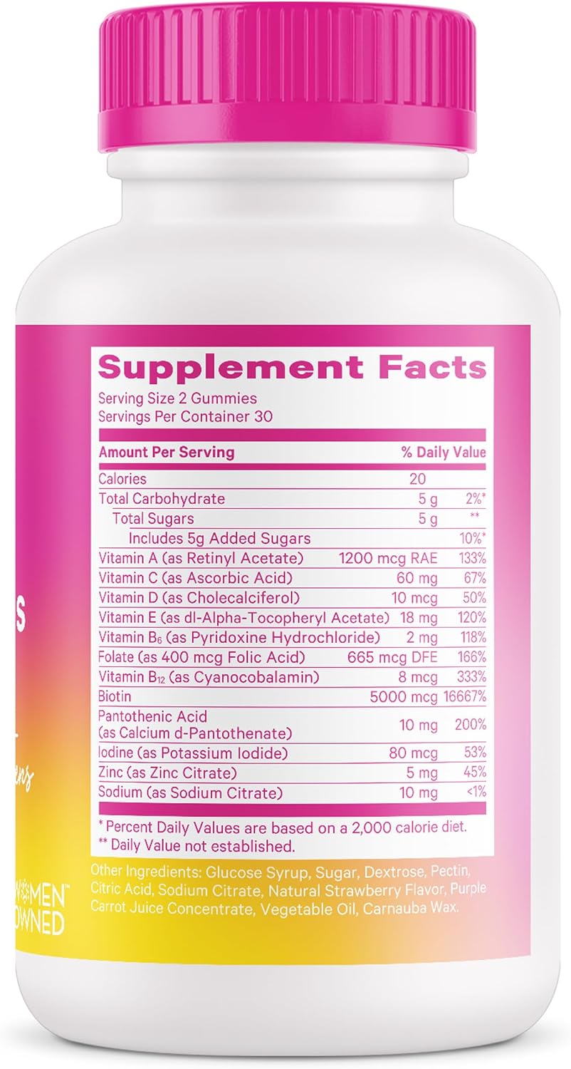Pink Stork Biotin Multivitamin for Teens, 60 Berry Gummies - görsel 7