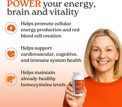 NatureCity True-B Plant-Based Super B Vitamin Complex – 30 Veggie Capsules