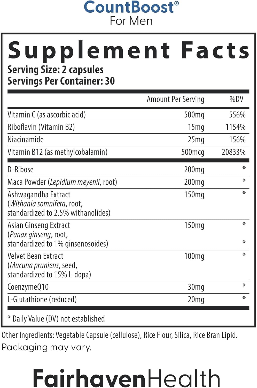 Fairhaven Health FertilAid for Men and Countboost Combo - Male Fertility Supplement with L-carnitine, Zinc, Folate - görsel 3
