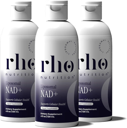 Rho Nutrition Liposomal NAD+ – Liquid Supplement – 3 Pack