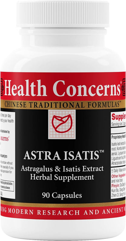 Health Concerns Astra Isatis – Immune Defence & Respiratory Health Supplement – Herbal Cold & Flu Support – 90 Capsules