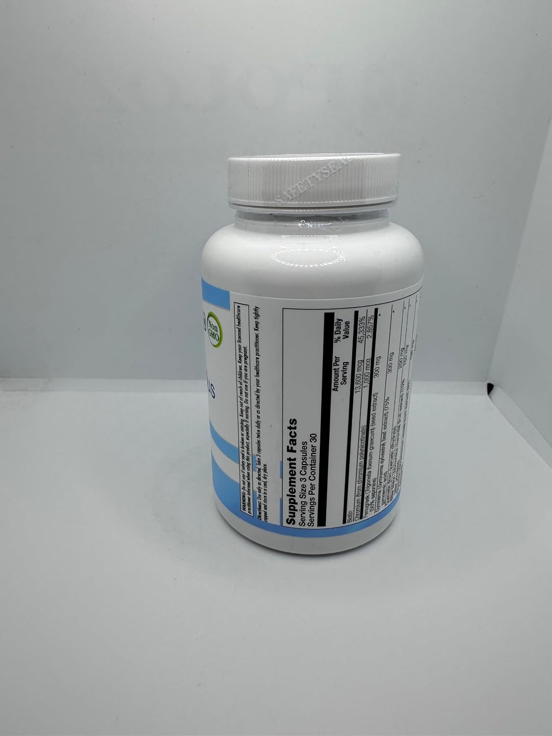 Nutra BioGenesis Diabetone Plus: Metabolic Support Supplement with Cinnamon, Gymnema and Bitter Melon - 90 Capsules - görsel 9