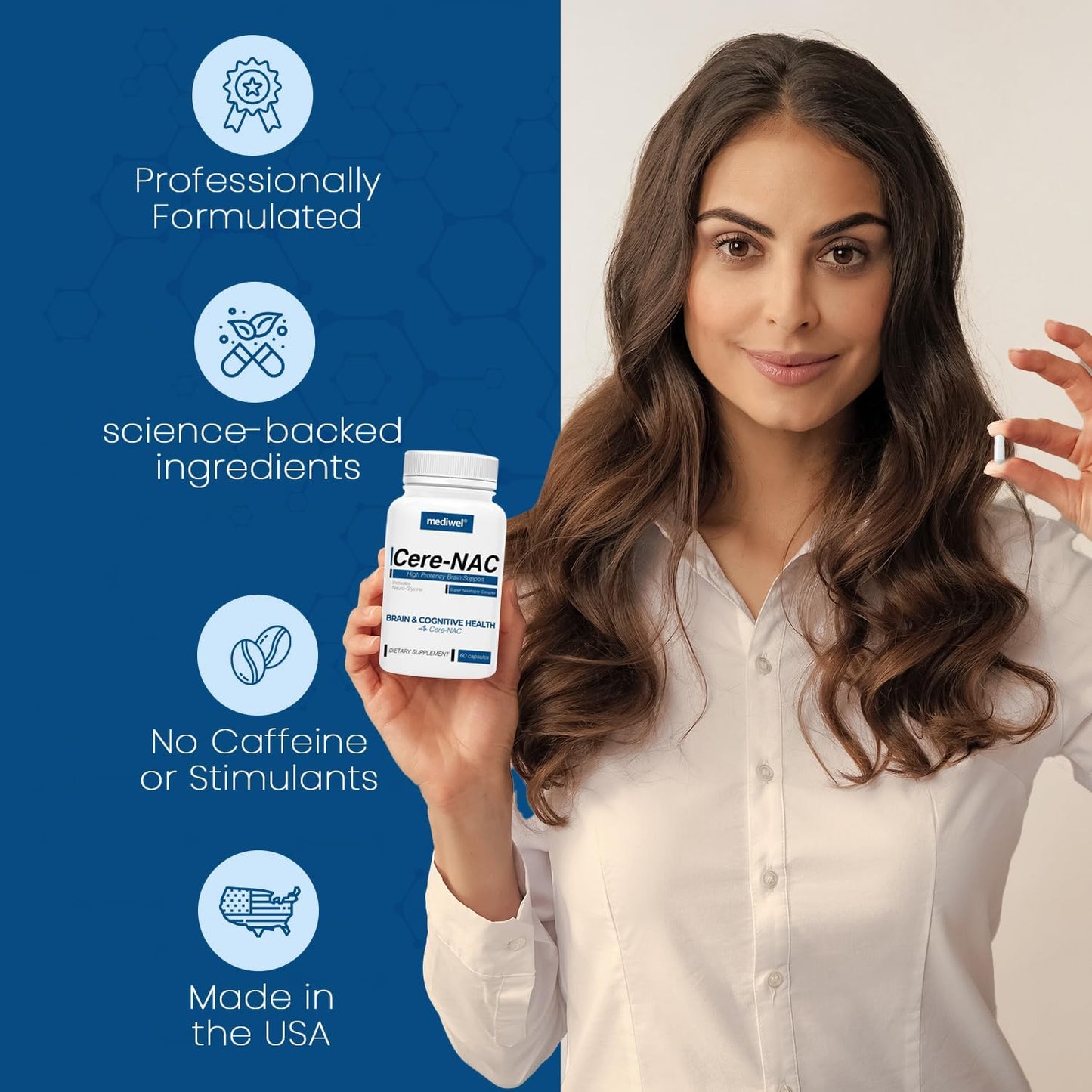 Cere-NAC Advanced Brain Supplement for Cognitive and Mental Clarity - görsel 7