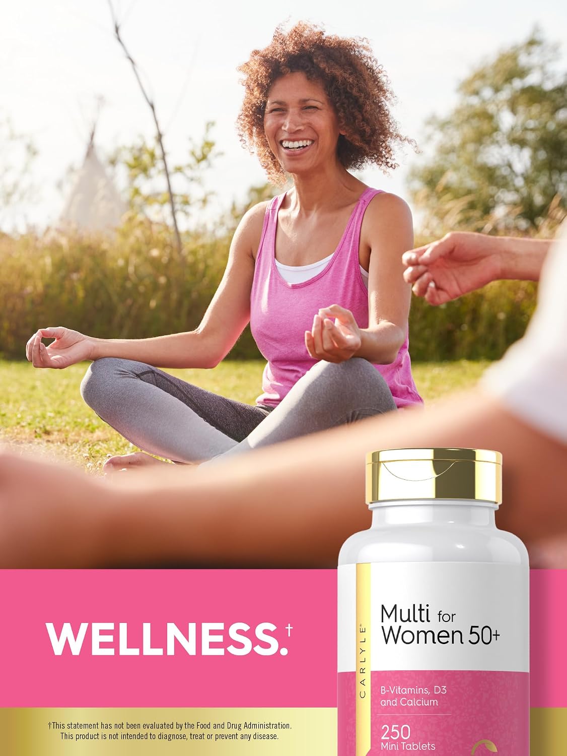 Carlyle Multivitamin for Women 50 and Over | 250 Mini Tablets | Iron Free | Non-GMO, Gluten-free - görsel 6