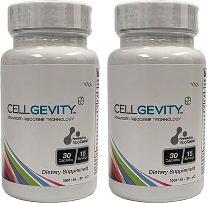 Cellgevity with Advanced RiboCeine Technology, 30 Vegetable Capsules, 15 Servings (Pack of 2)