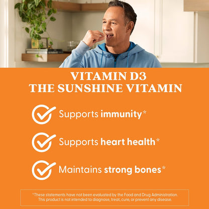 Doctor's Best Vitamin D3 1000 IU Softgel Capsules - Immune and Bone Health Support - 180 Capsules