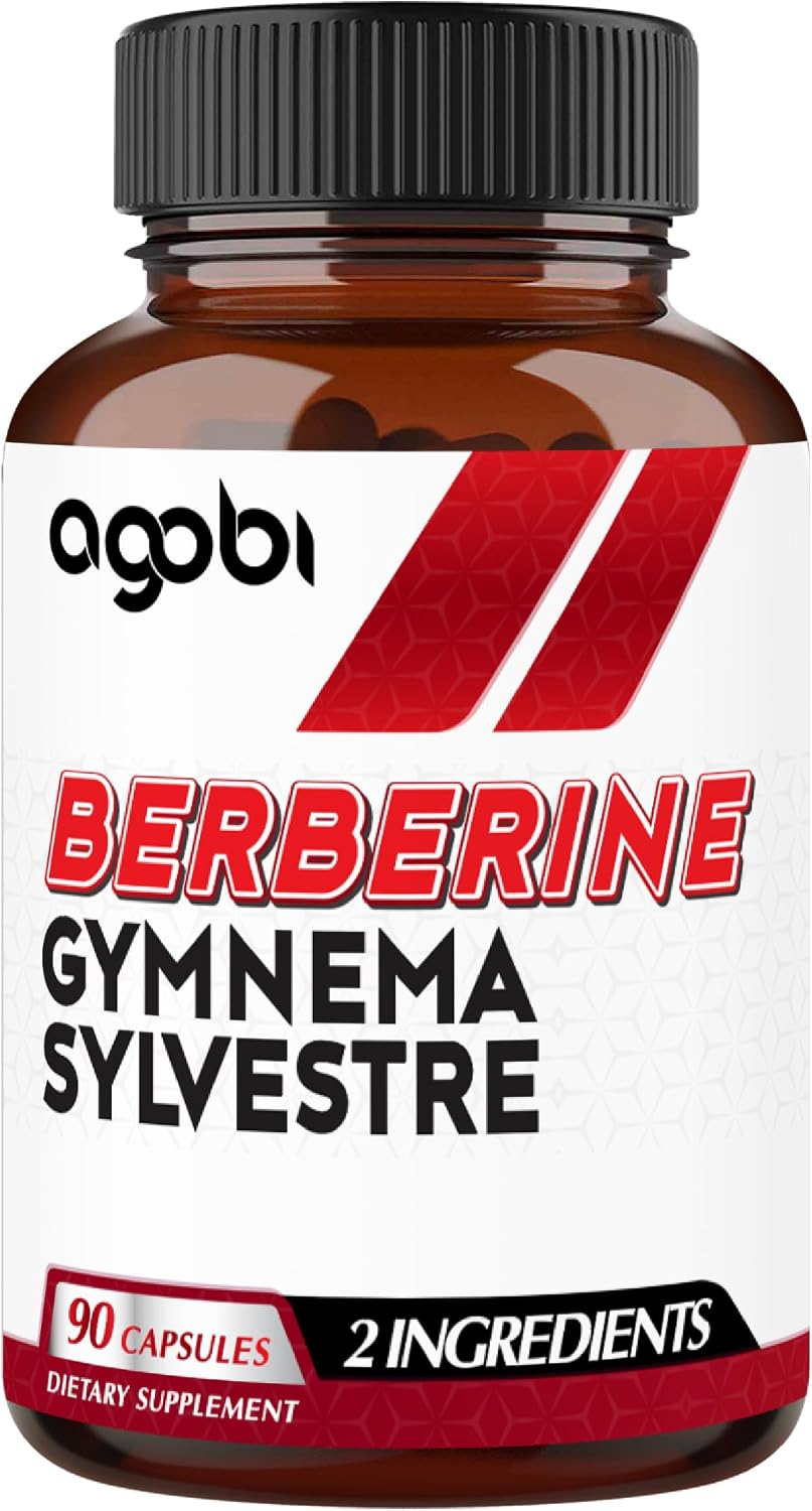 Agobi Berberine Supplements 500mg with Gymnema Sylvestre - Super Concentrated Formula - görsel 1