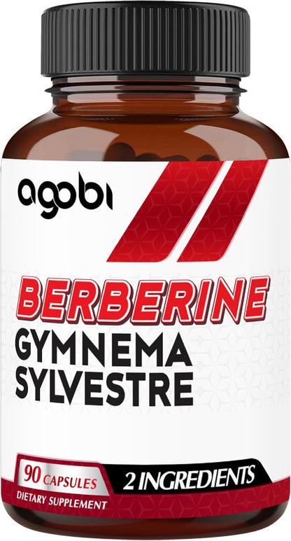 Agobi Berberine Supplements 500mg with Gymnema Sylvestre - Super Concentrated Formula