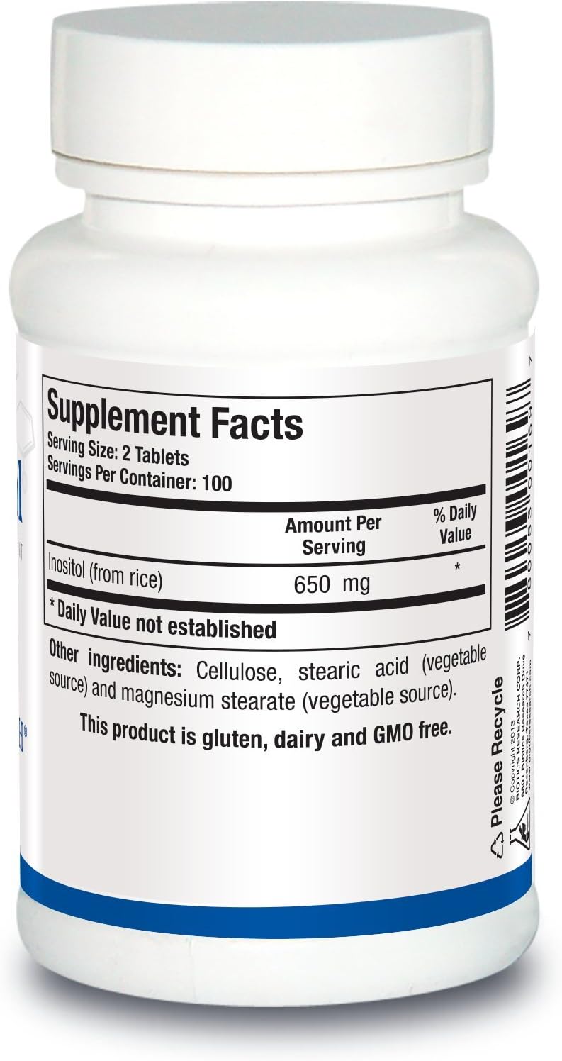 Biotics Research Inositol Corn Free – Metabolic Support, Brain Health, Nootropics, Restful Sleep, Mood Support, Hormonal Balance, Women's Health (200 Tablets) - görsel 2