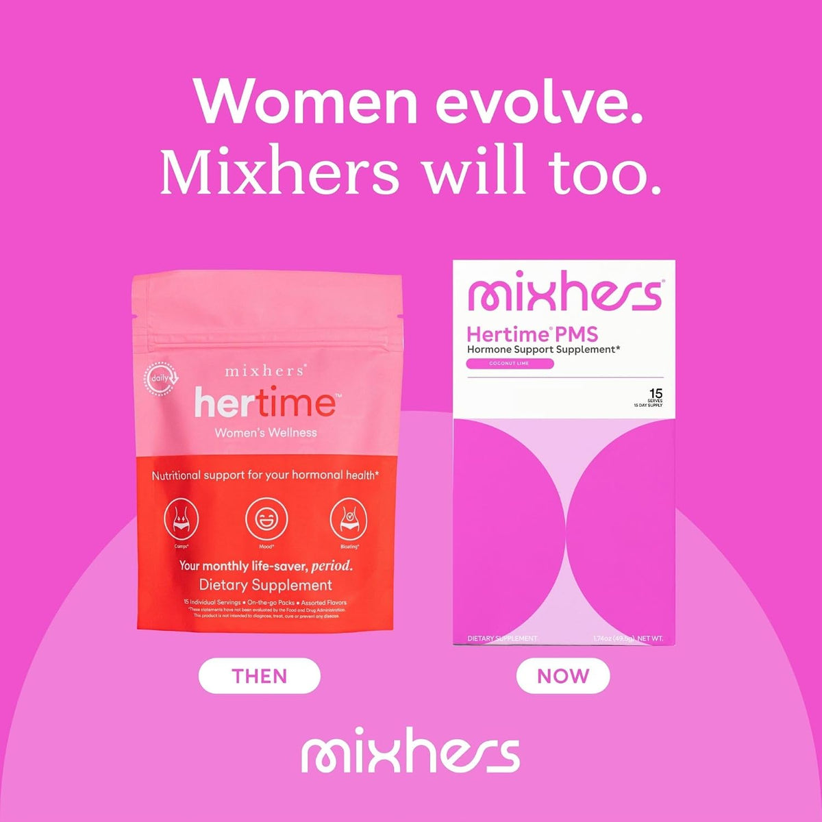 MIXHERS Hertime PMS - Supports a Healthy Menstrual Cycle - with Minerals, Peony Roots, Siberian Ginseng - Sugar-Free - 15 Sachets - Coconut Lime - görsel 6