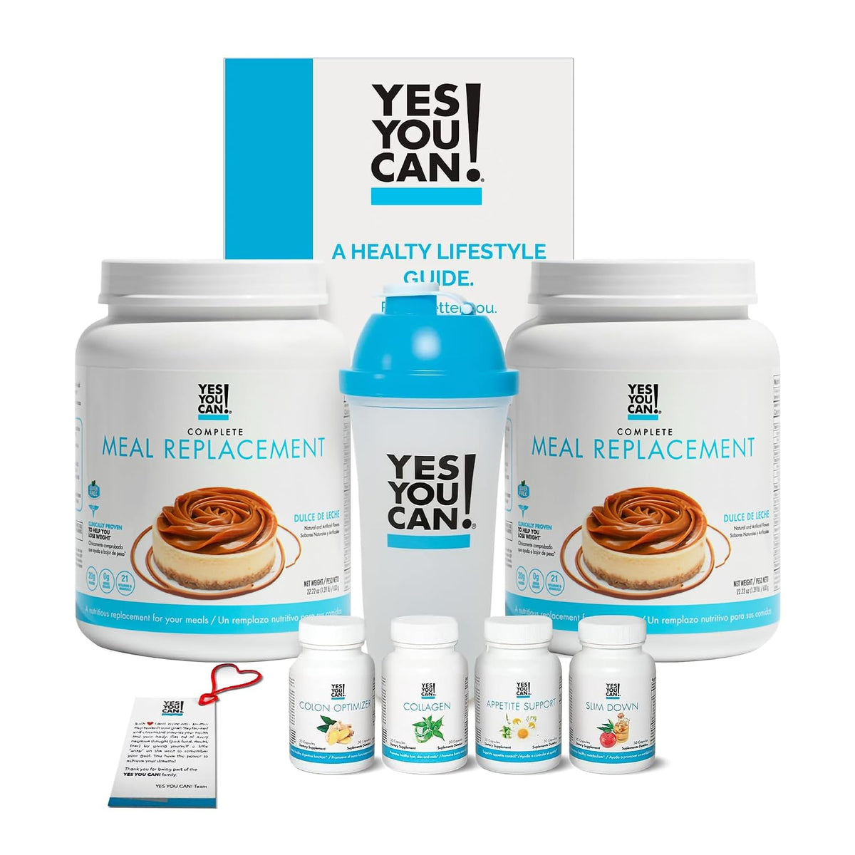 Yes You Can! Transformation Kit - Complete Meal Replacement & Supplement Kit (Dulce de Leche) - görsel 1