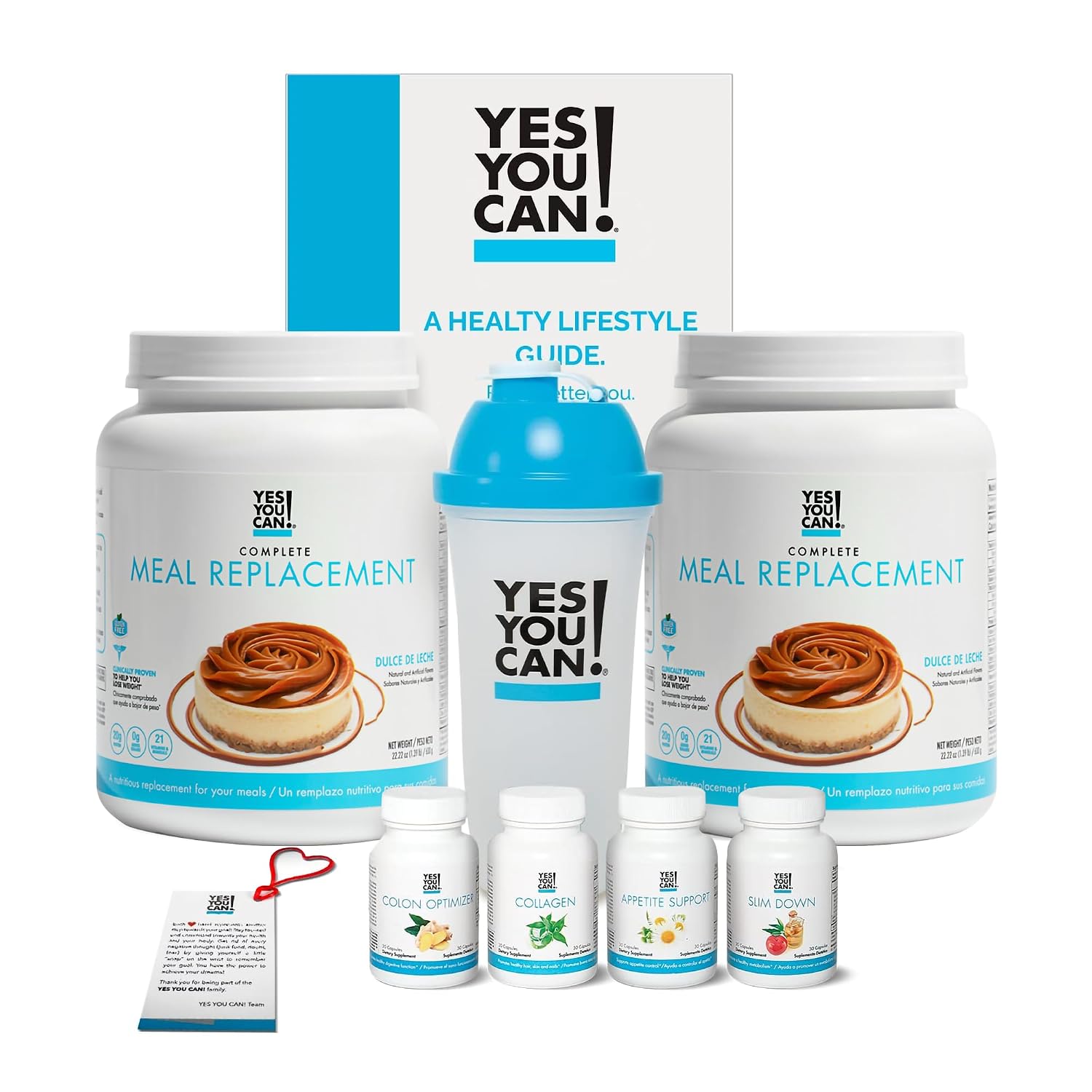Yes You Can! Transformation Kit - Complete Meal Replacement & Supplement Kit (Dulce de Leche) - görsel 1