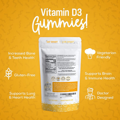 Smart for Life Vitamin D3 Gummies - 2000 IU - 60 Count