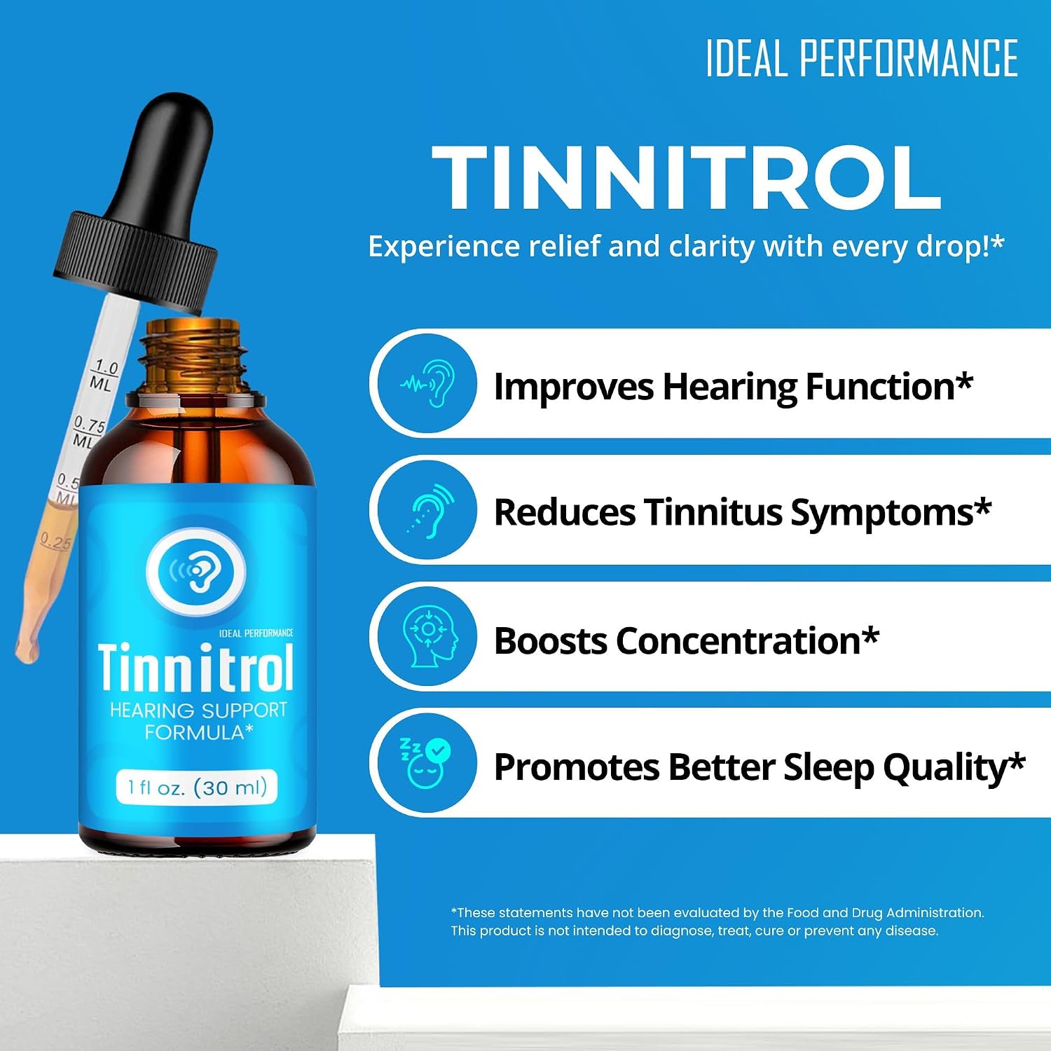 Tinnitrol Tinnitus Drops (3 Pack) – Advanced Ear Health Support Supplement - görsel 5