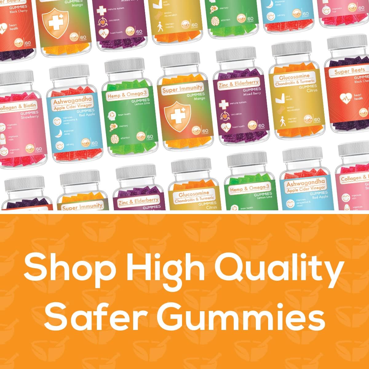 Safer Products Collagen Biotin Gummies - Supports Hair, Skin & Nails - Vegan, Non-GMO, Gluten-Free - Strawberry Flavour - 120 Gummies - görsel 7