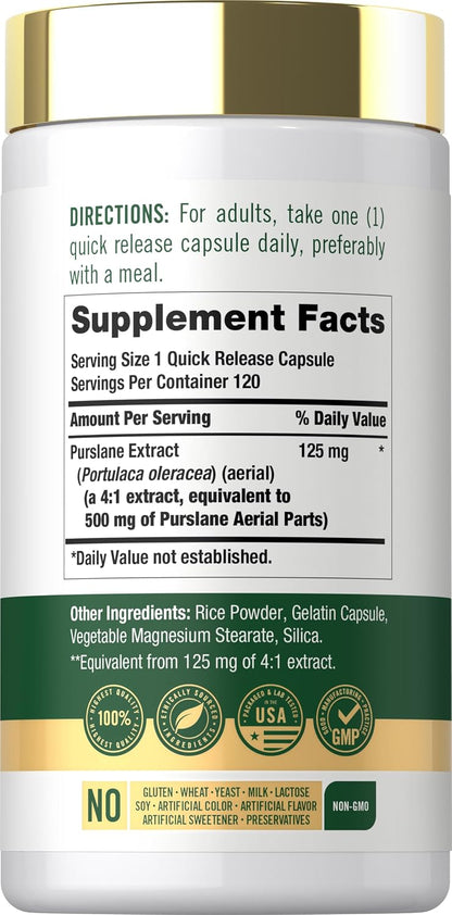 Carlyle Purslane Capsules - 120 Capsules