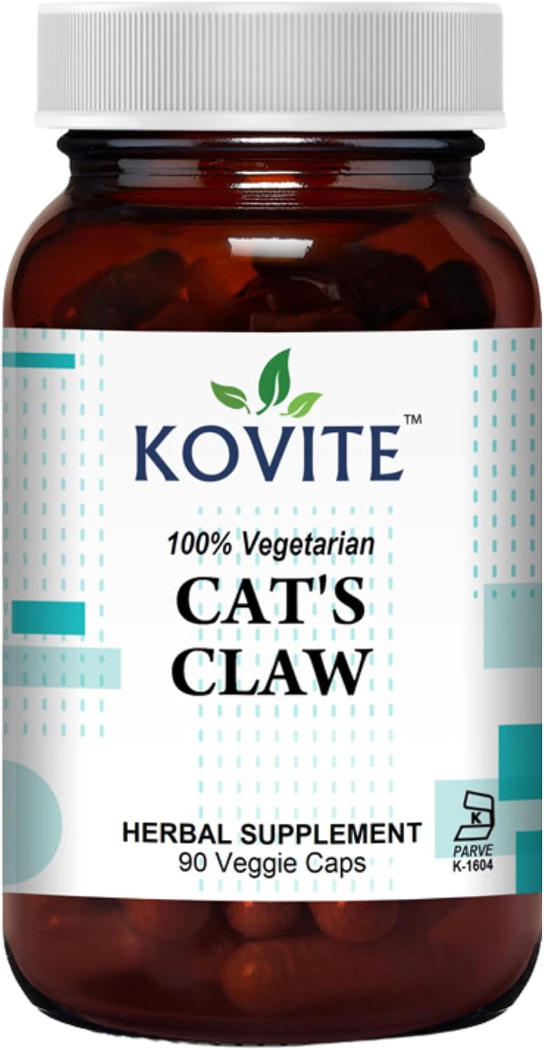 Cat's Claw Herbal Supplement Kosher Capsules - 500mg Peruvian Uncaria Tomentosa - görsel 1